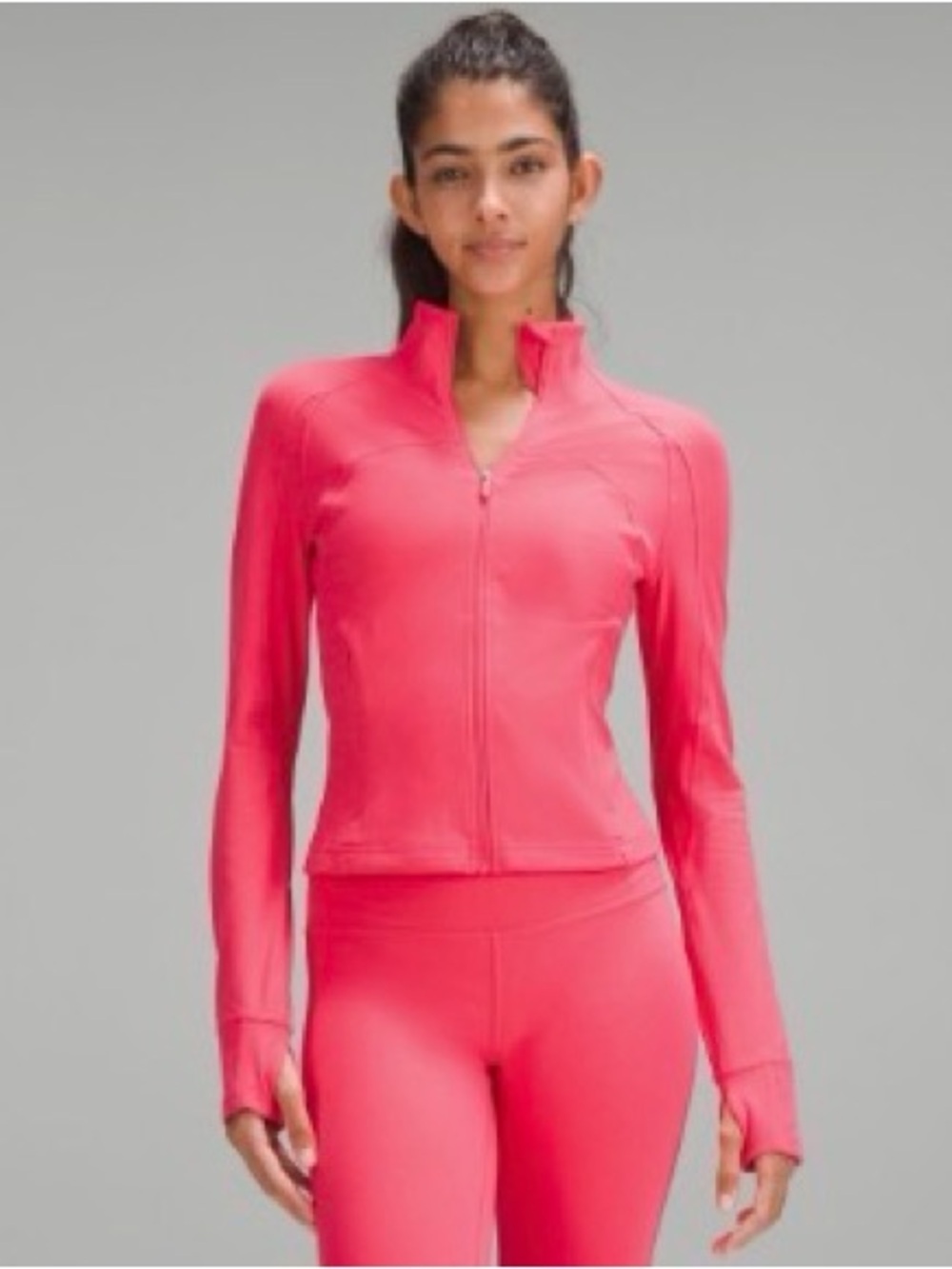 Lululemon Define Cropped Jacket *Nulu Lipgloss Size 6